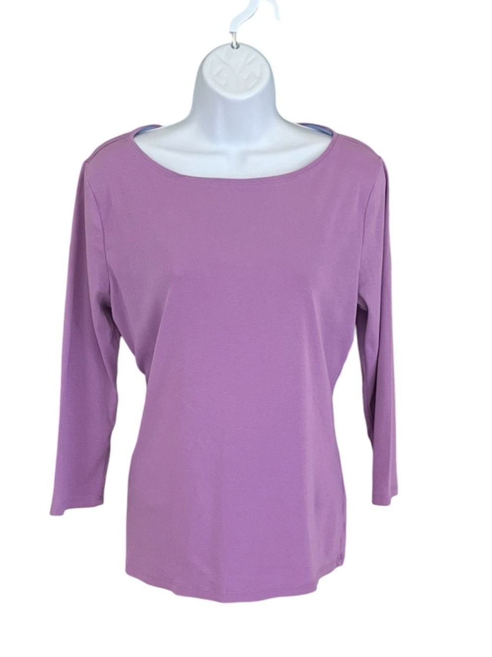 Talbots lilac long sleeve t-shirt, size medium.